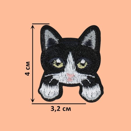 Thermal appliance "kitten with paws", 4 × 3.2 cm, black color-1