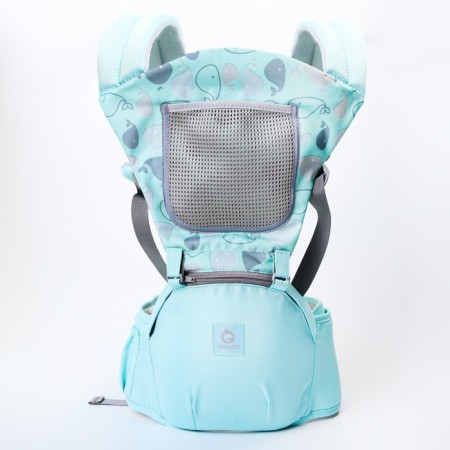 Backpack-Kenguru/hipvis "fish", turquoise color-2