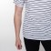 Striped male T -shirt, white color, size 50