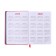 Dated diary 2025, A6+, 176 sheets "Lyon", solid cover, pancake embossing, with liesa, block 80 g/m2, red