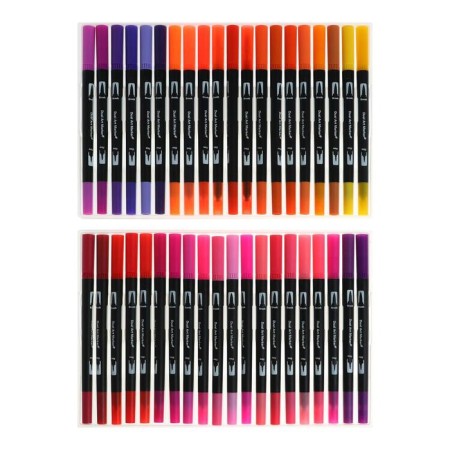 A set of professional markers, 100 pieces/100 colors, bilateral-1