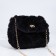 Cross-Body bag on the valve, black color
