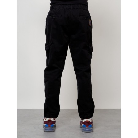 Cargo jeans male, size 56, black color-12