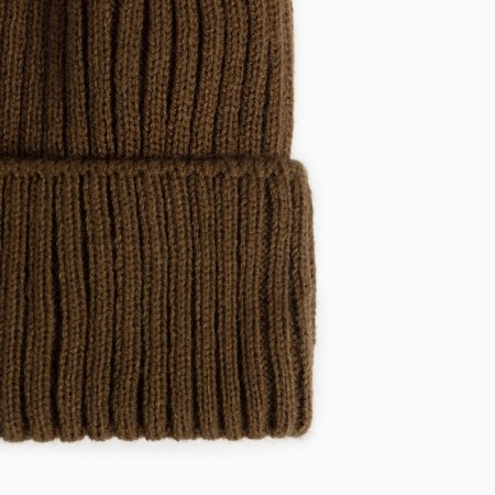Male hat on fleece, khaki color, size 56-58-2