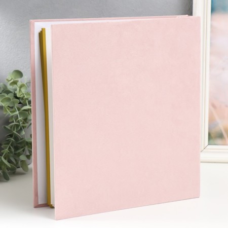 Photo album magnetic 20 sheets "Baby" Textile mix in a box 30x27x3.8 cm-2