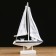 Yacht "Vivat", 21x7x32 cm, white