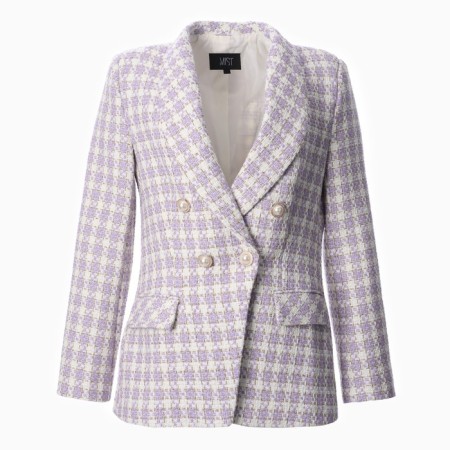 Jacket tweed double -breasted mist p. 50. lilac-8