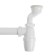 Siphon for Pissuar ORIO RV-31009, 1 1/4 "x 40 mm, with a cuff d = 40/46 mm, with a pipe 40x40 mm