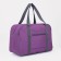 Road bag with lightning, external pocket, suitcase holder, lilac color