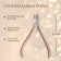 Manicure nippers for cuticle, 10 cm, blade length - 9 mm, silver/pink gold color