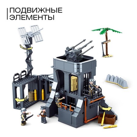 Designer Army of the Second World War "Coastal base", 765 parts-2