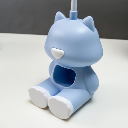 Table lamp "Kitten" Led 2 W USB AKB Blue 8x8.5x28 cm Risalux-7