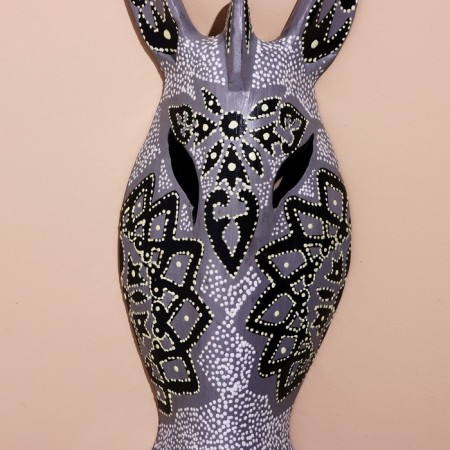 Mask "Zebra" Albezia 50 cm-2