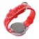 Watch is a wrist-on, "hearts", D-3 cm, strap silicone L-20 cm, red