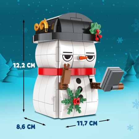 Designer "New Year's Adventures: Snowman", pencil stand, 230 parts-2