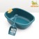 Toilet without an side 41 x 33.5 x 15.5 cm, blue
