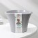 Kashpo for flowers with an insert "Lagoon", 600 ml, d = 13 cm, h = 9 cm, color gray color