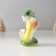 Souvenir ceramics "Green cobra with heart - love" 4x7.5x8 cm