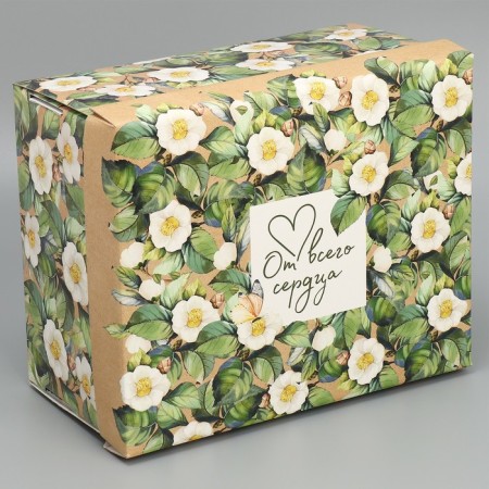 Gift folding box, packaging, “from the heart”, 31.2 x 25.6 x 16.1 cm-1