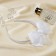 Hair cap "Schoolgirl" strips, 1 cm, white