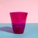 Pot for orchids, 1.5 l, 13 × 17 cm, plastic, transparent raspberry