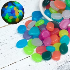 Decorative stones for the aquarium, luminous, 20 mm, 1 kg, mix