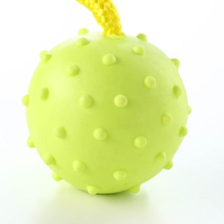 Toy ball on a rope, 6 cm, light green-1