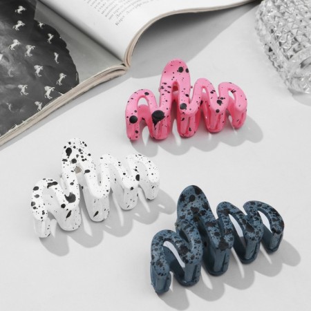 Hair crab "Florence" wave, 7 cm, mix-1