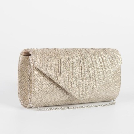 Female clutch, a valve department, a long chain, gold color