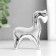 Souvenir ceramics "Horse with a head lowered" silver 2.5x6.5x7 cm