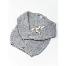 Кардиган для девочки Amarobaby Knit, рост 140 см, цвет серый