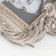 Polystone photo frame 10x15 cm "lush leaves" silver with gold 28x18 cm