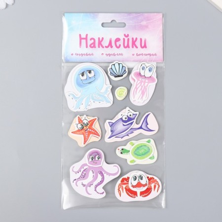 Cardboard sticker 2 layers "Underwater Life" 17x12 cm-3