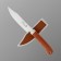 Tourist knife "Vepr" 21.5cm, blade 11.5 cm, wood hilt