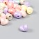Beads for creativity Plastic "Heart. Purumatic shine" set of 20 g 1.1x0.9x0.9 cm