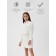 A set for a girl (jacket and skirt) Minaku: Partydress, white color, height 122 cm