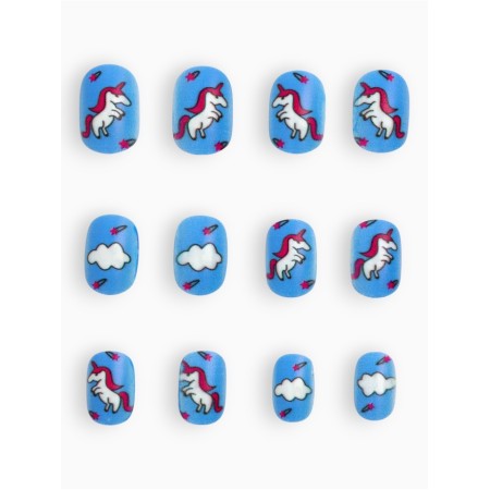 Children's false nails "Unicorn", 12 pcs-1
