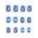 Children's false nails "Unicorn", 12 pcs