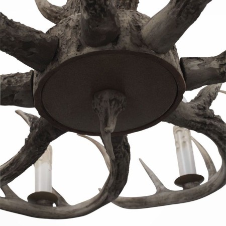 Suspended chandelier ST LUCE. SL154.703.08. Corna. 8x40 watts, E14, 80x80x37 cm, gray color-6