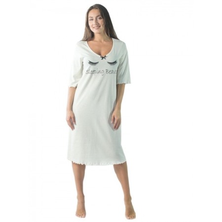 Night shirt Sleeping Beauty, size 44, ivory color