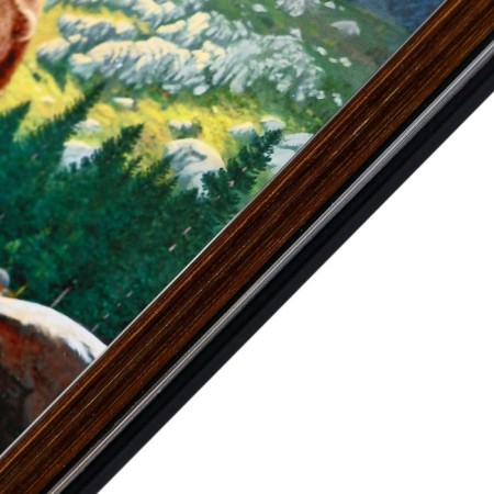 Picture "Bear catch" 33x70 (36x73) cm-2
