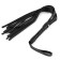 Leather whip, 55 cm, black