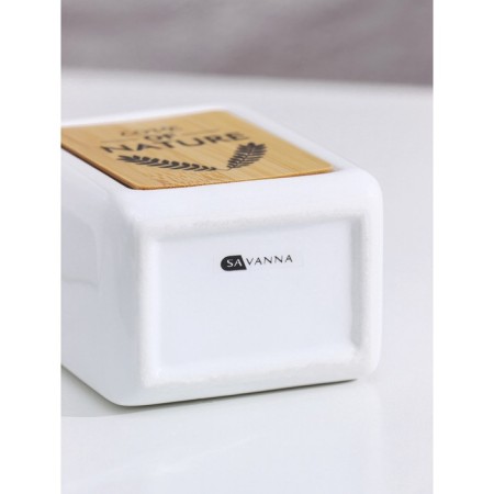 Savanna liquid soap dispenser, 350 ml, white color-3