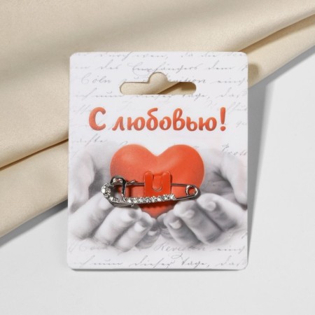 Small pile of "heart", 3.5 cm, white color in silver-2