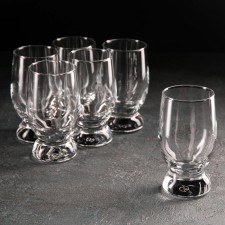 A set of high glass glasses Aquatic, 225 ml, 6 pcs