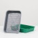 Medium toilet with a mesh of 36 x 26 x 6.5 cm, gray/green