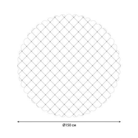 The tablecloth "Intermitted rhombus", round, Saten, d = 150 cm-1