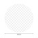 The tablecloth "Intermitted rhombus", round, Saten, d = 150 cm