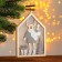 New Year's decor with backlight "House with a deer" 2aa, 2x13.8x20 cm