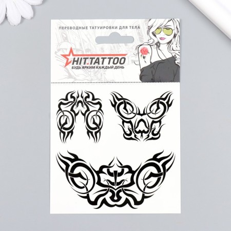 Tattoo on the body "Trouble butterfly" 10x10 cm